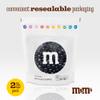 M&M'S Black Milk Chocolate Candy, 2lbs, Resealable Pack for Parties, Halloween, Birthdays, Desserts view 4
