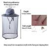 Bee Keeping Beekeeper Veil hat gnats Insect Bug Mosquito Fishing Gardening Cap with Head net Netting mesh Hood for Men Women Dark Gray view 2
