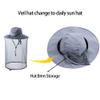 Bee Keeping Beekeeper Veil hat gnats Insect Bug Mosquito Fishing Gardening Cap with Head net Netting mesh Hood for Men Women Dark Gray view 3