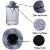 Bee Keeping Beekeeper Veil hat gnats Insect Bug Mosquito Fishing Gardening Cap with Head net Netting mesh Hood for Men Women Dark Gray view 4