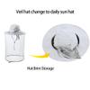 Bee Keeping Beekeeper Veil hat gnats Insect Bug Mosquito Fishing Gardening Cap with Head net Netting mesh Hood for Men Women Light Gray view 3