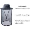 Bee Keeping Beekeeper Veil hat gnats Insect Bug Mosquito Hats Fishing Gardening Cap with Head net Netting mesh Hood Dark Grey view 4
