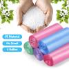 100 Count Small Trash Bags - 4 Gallon Trash Bag, Garbage Bags for Office Bedroom Bathroom Trash Bags, for Trash Can Liners, Colored, 5 Rolls view 2