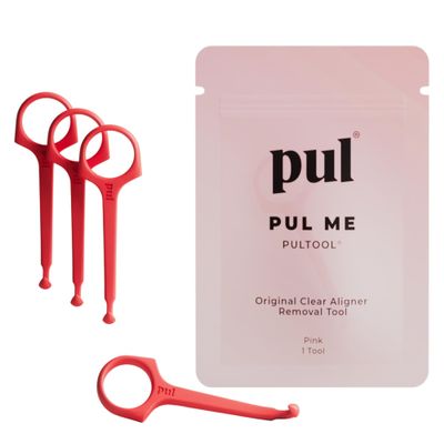 PUL Pack of 4 Aligner Removal Tool  Invisalign Remover Tool & Retainer Hook for Clear Aligners, Trays & Night Guards  Reusable Invisalign Accessories, Aligner Hooks & Retainer Removal Hook  Pink