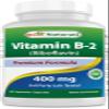 Best Naturals Vitamin B2 (Riboflavin) 400mg - Migraine Relief - Veggie Capsules - Conezyme Precursor - 120 Count view 1