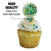 Care Bears: Unlock the Magic One Lucky Bear Cupcake Picks Toppers Decoration Set of 6 view 3