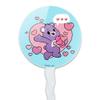 Care Bears: Unlock the Magic Share Bear Sharing Hearts Cupcake Picks Toppers Decoration Set of 6 view 2