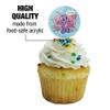 Care Bears: Unlock the Magic Share Bear Sharing Hearts Cupcake Picks Toppers Decoration Set of 6 view 3
