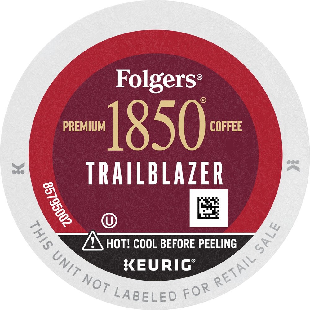 1850 Coffee Trailblazer Medium Dark Roast Coffee, 96 K Cups for Keurig Coffee Makers, Medium Roast, 96Count