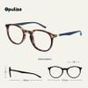 OPULIZE MET Blue Light Blocking Reading Glasses for Women Men, Slim Round Frame with Scratch Resistant and Spring Hinges, Computer Glasses with Anti-Reflective, Brown,Clear +2 (Pack of 2) view 2