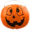 AMLOID CORP. Halloween Orange Pumpkin Candy Tote Bucket view 1