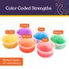 Special Supplies Therapy Putty for Kids and Adults - Resistive Hand Exercise Stress Relief Therapy Putty Kit, Set of 6 Strengths, 3 Ounces of Each Putty view 2