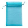100 Pcs Per Pack 4x6 Gifts Wrap Bags Aqua Blue, Organza Sheer Fabric, Drawstring Transparent Mesh Bags for Baby Shower Favor,Anniversary,Dried Lavender Flowers,Confetti,Women Lipstick,Halloween,Travel view 1