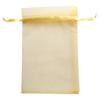 100pcs 4x6 inch Gifts Wrap Bags Gold, Organza Sheer Fabric Bulk, Drawstring Reusable Recycled Pouch for Baby Shower Favor, Craft Business, Beach, Standard Size Elegant Business Card, Cute Little Toy view 1