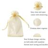 100pcs 4x6 inch Gifts Wrap Bags Gold, Organza Sheer Fabric Bulk, Drawstring Reusable Recycled Pouch for Baby Shower Favor, Craft Business, Beach, Standard Size Elegant Business Card, Cute Little Toy view 2