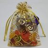 100 Pcs 4x6 inch Gift Wrap Bags Gold Rattan, Organza Sheer Clear Tulle Fabric, Drawstring Mesh Bags for Baby Shower Favor, Jewelry, Birthday Party Favor,Sachet,Christmas Favour,Craft Business,Jewelery view 4