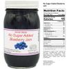 Amish Jam - No Sugar Added - 16 Oz Jar (Blueberry) Made by Arndts Fudgery view 2