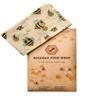 Bumble Wrap Reusable Eco Friendly Organic Beeswax Food Wrap, Assorted 3 Pack, Zero Waste Food Storage view 1