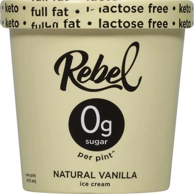 Rebel Ice Cream - Low Carb, Keto - Vanilla (8 Count)