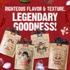 Righteous Felon Beef Jerky Variety Pack | Gluten Free Snack Packs for Adults | High Protein, Keto, Low Sugar | Made with Premium Meats | Valentines Day Gifts for Men | Savory Jerky 4 Pack view 4