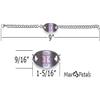 Max Petals PACEMAKER Medical Alert ID Stainless Steel Identification Bracelet with 9 Inch Chain view 4