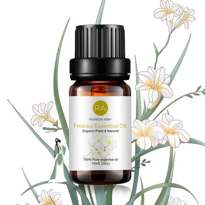 RAINBOW ABBY Freesia Essential Oil, 100% Pure Organic Natural Aromatherapy Freesia Oil for Diffuser (10ml)