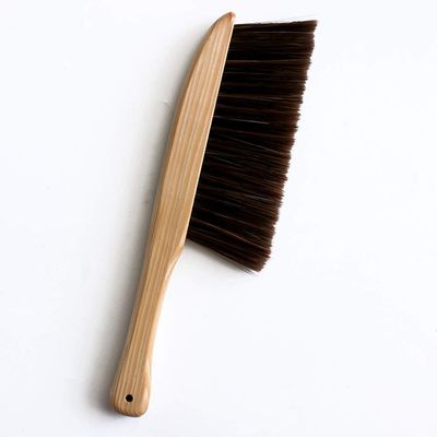 13.4" inch Hand Broom, Soft Natural Small Dusting Brush,Counter Sofa Car Duster With Wooden Handle (Style-3)