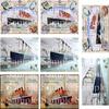 1/2 Sheet - Titanic Vintage Birthday - D24351-2D Edible Cake/Cupcake Party Topper - D24351 view 1