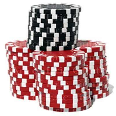 1/2 Sheet - Casino Poker Chips Las Vegas Birthday - D24033 - Edible Cake/Cupcake Party Topper - D24033