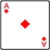1/4 Sheet - Ace of Diamonds Poker Casino Las Vegas Birthday - D24143 - Edible Cake/Cupcake Party Topper - D24143 view 1