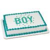 1/2 Sheet - Baby Shower Boy Blue Birthday - D24088 - Edible Cake/Cupcake Party Topper - D24088 view 1