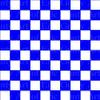 1/2 Sheet - Blue Checkerboard Birthday - D24058 - Edible Cake/Cupcake Party Topper - D24058 view 1