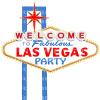 1/4 Sheet - Las Vegas Party Casino Birthday - D24185 - 2D Edible Cake/Cupcake Party Topper - D24185 view 1