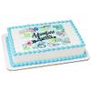 1/2 Sheet - Adventure Awaits Graduation Birthday - D24091 - Edible Cake/Cupcake Party Topper - D24091