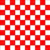 1/2 Sheet - Red Checkerboard Birthday - D24056 - Edible Cake/Cupcake Party Topper - D24056 view 1