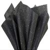 Black Glitter Sparkle Tissue Paper Squares, 24 Sheets, Premium Gift Wrap and Art Supplies for Birthdays, Holidays, or Presents by A1 Bakery Supplies, Large 20 Inch x 30 Inch HIGH Quality Made in USA view 1