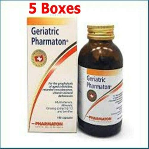 500 CAPS Geriatric PHARMATON Multi Vitamins Mineral Ginseng G115 Prophylaxis Age