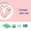 YumEarth Organic Candy Canes - Individually Wrapped Full Size Peppermint Candy Canes - Allergy Friendly, Non GMO, Gluten Free, Vegan, Dye Free Christmas Candy - 10 Count (Pack of 1) view 4