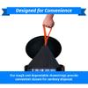 Reli. 39 Gallon Trash Bags Drawstring (200 Count Bulk) Large 39 Gallon Heavy Duty Drawstring Trash Bags - Black Garbage 39Gal Capacity, Lawn Leaf (39Gal) view 2