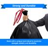 Reli. 39 Gallon Trash Bags Drawstring (200 Count Bulk) Large 39 Gallon Heavy Duty Drawstring Trash Bags - Black Garbage 39Gal Capacity, Lawn Leaf (39Gal) view 3