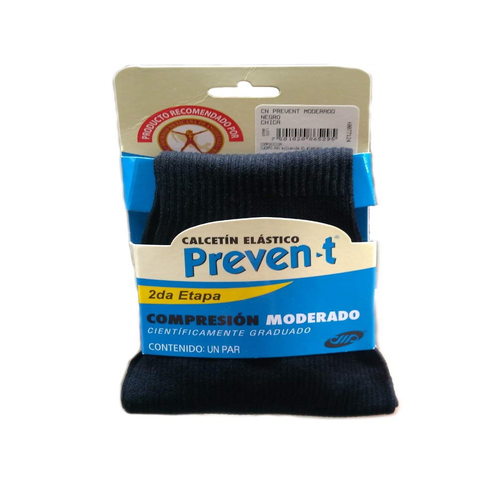 Preven-t Men's Nylon Varicose Veins Prevention and Control Moderate Compression 19-21mm/Hg, Beige, L