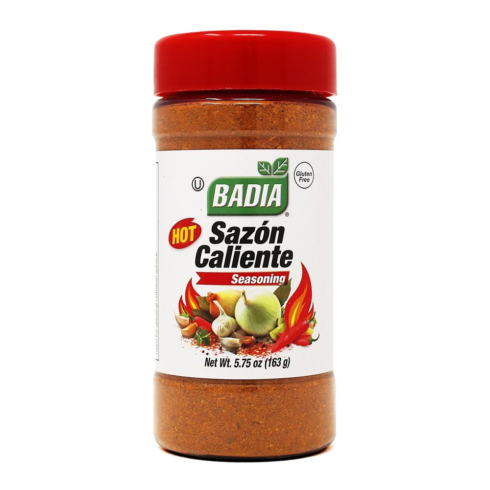 Badia Sazon Caliente 5.75 oz  Latin Inspired Spicy All Purpose Seasoning  Gluten Free