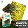 KIMNORI Organic Roasted Seaweed Snack  Sea Salt Seasoned Nori Sheets  Gluten-Free, Non-GMO & Kosher Healthy Snacks  Premium Made in USA  12 Pack (4g Each) view 4