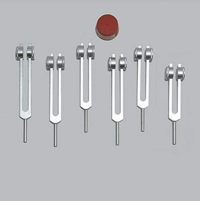 Solfeggio Set of 6 Weighted Forks Plus Puck activator
