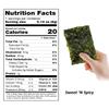 KIMNORI Seasoned Seaweed Snacks Sheets  Organic Sweet 'N Spicy Flavor, 12 Individual Packs, Roasted Crispy Premium 100% Natural Laver Kim Nori, 4g 0.14 Ounce view 2