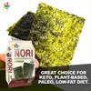 KIMNORI Seasoned Seaweed Snacks Sheets  Organic Korean BBQ Flavor, 12 Individual Packs, Roasted Crispy Premium 100% Natural Laver Kim Nori, 4g 0.14 Ounce view 3