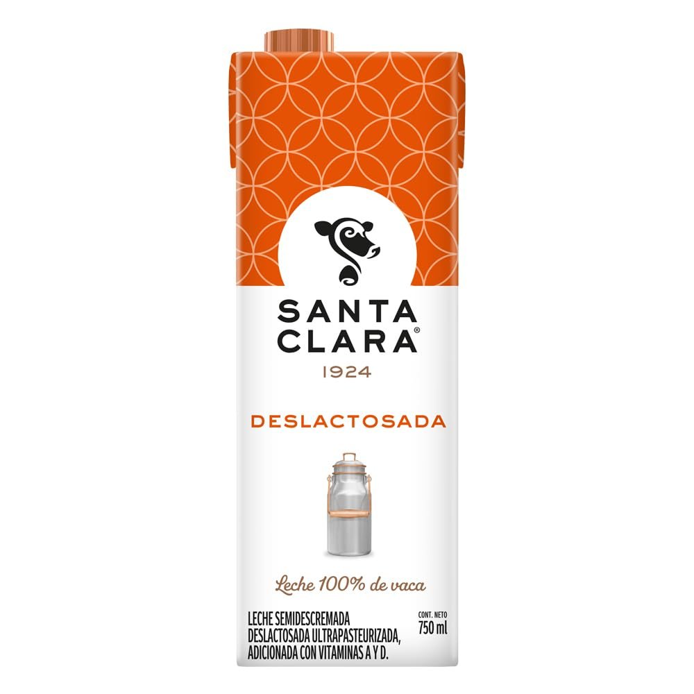 Santa Clara 6 Pack Leche Deslactosada 750 ml cada uno.