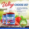 Biotin 10,000mcg Gummies for Hair Growth, Skin & Nails (100 Count) - 2x Maximum Strength Biotin Vitamins for Women & Men - Gluten-Free, Vegan, Non-GMO, Great Tasting Strawberry Flavor - 100 Gummies view 2