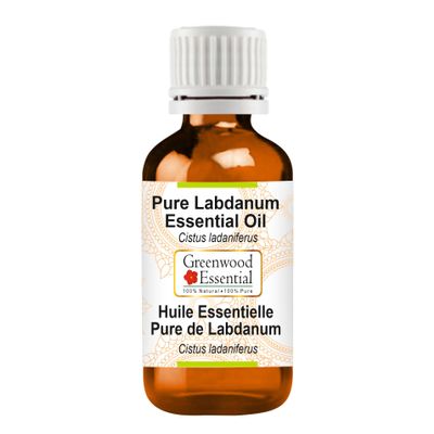Greenwood Essential Pure Labdanum Essential Oil (Cistus ladaniferus) Steam Distilled 50ml (1.69 oz)