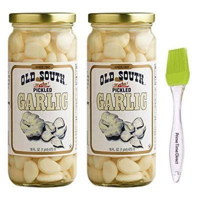 Old South Pickled Garlic 16 fl oz (2 Pack) in a PTD Sealed Bag